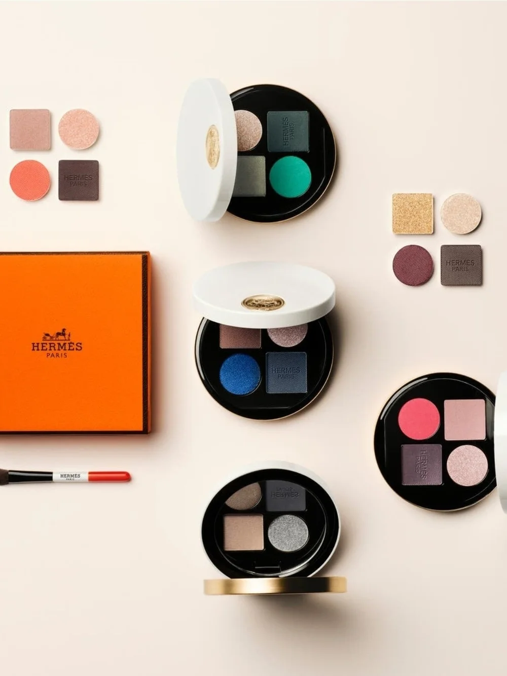 NEW~ Hermès Ombres d'Hermès - Eyeshadow Quartet~ 02 Ombres Végétales